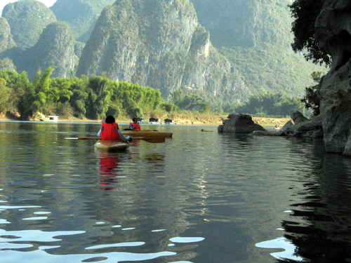 Kayak on the Li River